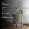 Anika Flora Planter With Stand - Two Piece set