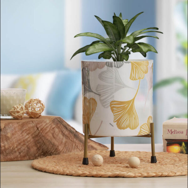 Anika Flora Planter With Stand - Two Piece set Anika Flora Planter With Stand - Two Piece set