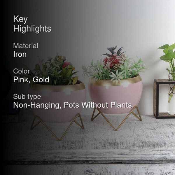 Apple Dun Planter (Pink) - Set Of Two Apple Dun Planter (Pink) - Set Of Two