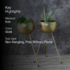 Apple Plus Floor Planter - Set Of Two