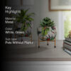 Arrta Handcrafted Planter With Stand - Four Piece Set