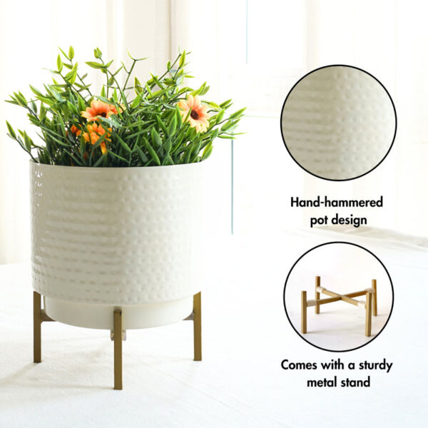 Carya Hammered Planter Carya Hammered Planter