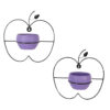 Clémence Iron Planter (Purple) - Set Of Two
