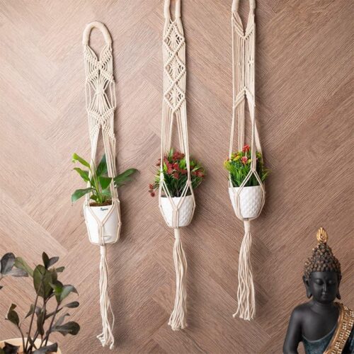 Cosette Macrame Planter - Set Of Three