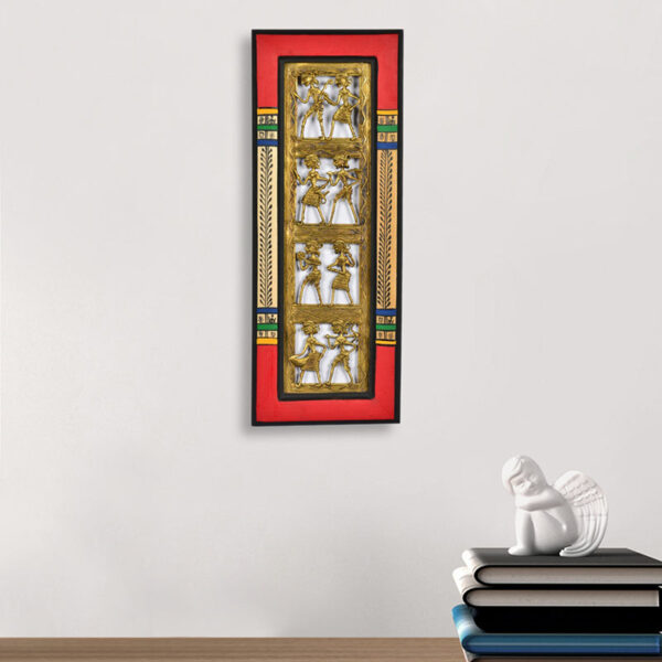 Dhokra Work & Warli Handpainted Vertical Wall Decor