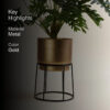 Elsa Gols Planter With Stand