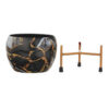Enila Ethnic Handcrafted Planter With Stand - Four Piece Set