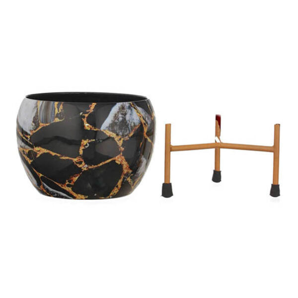 Enila Ethnic Handcrafted Planter With Stand - Four Piece Set Enila Ethnic Handcrafted Planter With Stand - Four Piece Set