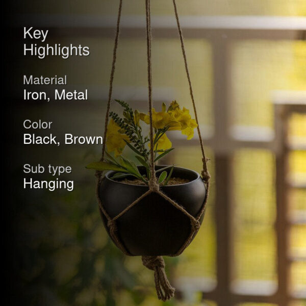 Goblo Handpainted Hanging Planter Goblo Handpainted Hanging Planter