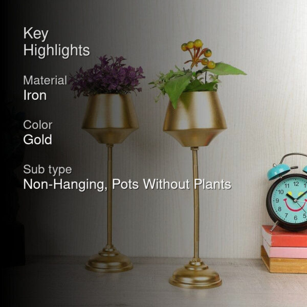 Golblet Gear Planter - Set Of Two Golblet Gear Planter - Set Of Two