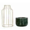 Golden Mesh Eartha Planter - Green