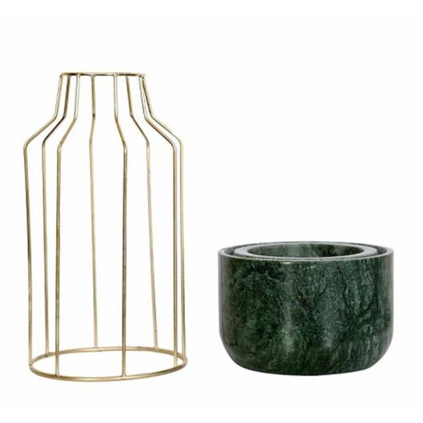 Golden Mesh Eartha Planter - Green Golden Mesh Eartha Planter - Green