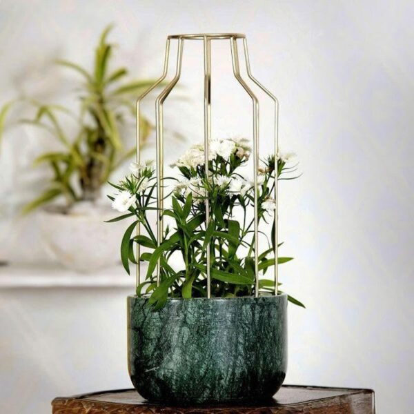 Golden Mesh Eartha Planter - Green Golden Mesh Eartha Planter - Green