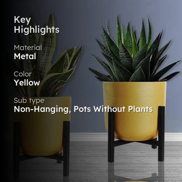 Goldie Planter With Stand - Set Of Two Goldie Planter With Stand - Set Of Two