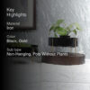 Gouyen Gaya Planter (Black) - Set Of Two