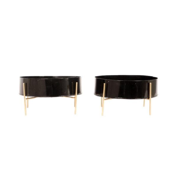 Gouyen Gaya Planter (Black) - Set Of Two Gouyen Gaya Planter (Black) - Set Of Two
