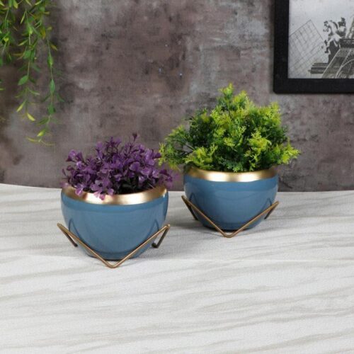 Guja Apple Planter (Blue) - Set Of Two