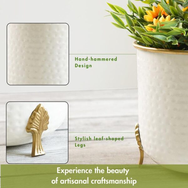 Hallo Metal Hammered Planter Hallo Metal Hammered Planter