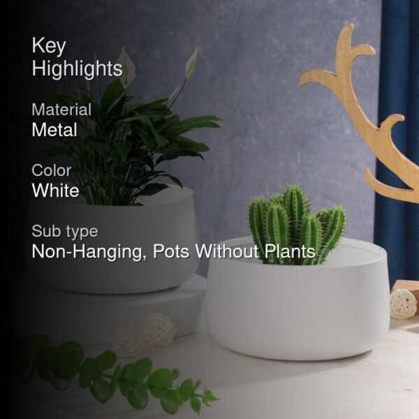 Helena Hue Planter (White) - Set Of Two Helena Hue Planter (White) - Set Of Two