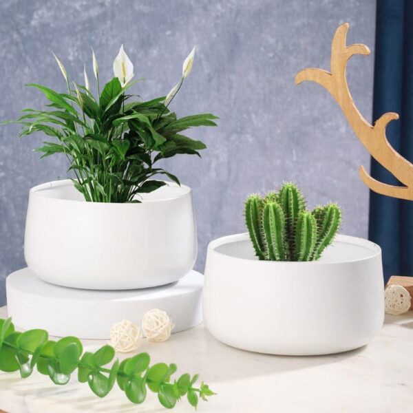 Helena Hue Planter (White) - Set Of Two Helena Hue Planter (White) - Set Of Two
