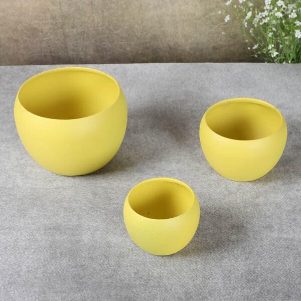Ivera Dune Planter (Yellow) - Set Of Three Ivera Dune Planter (Yellow) - Set Of Three