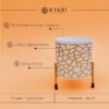 Kyari Geometric Trichome Metal Planter With Stand