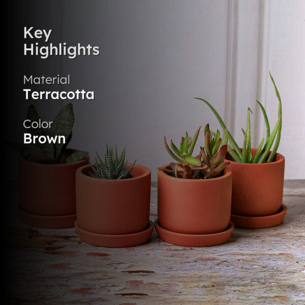 Lark Terracotta Planter - Set Of Four Lark Terracotta Planter - Set Of Four