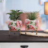 Lotus Bloom Handcrafted Planter With Stand - Four Piece Set