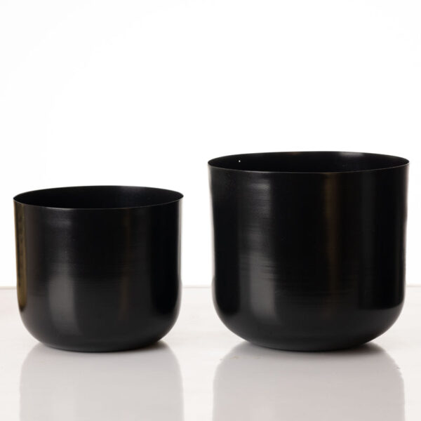 Luxe Glow Planter (Black) - Set Of Two Luxe Glow Planter (Black) - Set Of Two