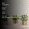 Maude Metal Planter - Set Of Three