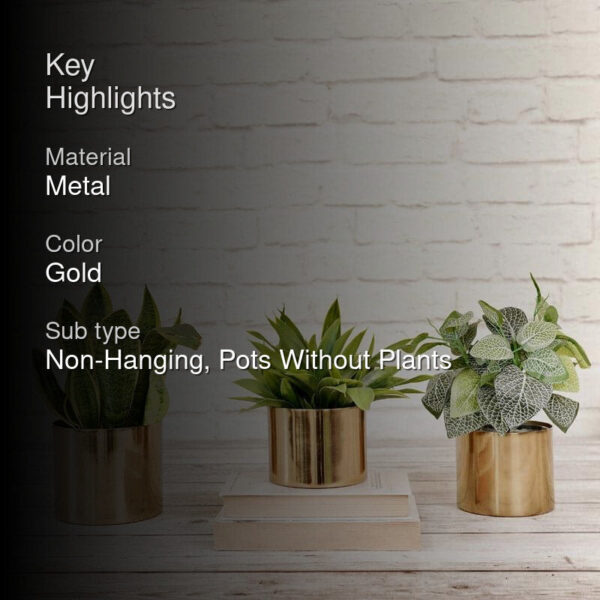 Maude Metal Planter - Set Of Three Maude Metal Planter - Set Of Three