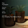Nebula Novo Planter - Set Of Two