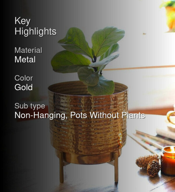 Nicolette Metal Planter - Medium Nicolette Metal Planter - Medium