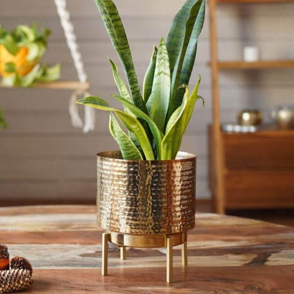 Nicolette Metal Planter - Set Of Two Nicolette Metal Planter - Set Of Two