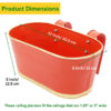 Norva Hanging Planter (Red) - Set Of Six