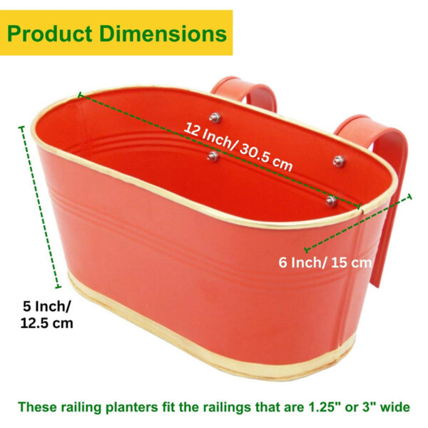 Norva Hanging Planter (Red) - Set Of Six Norva Hanging Planter (Red) - Set Of Six