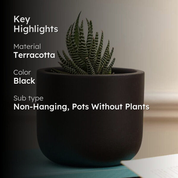 Oh-So Cute Planter- Black Oh-So Cute Planter- Black