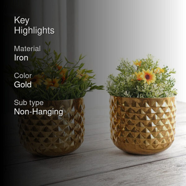 Pineapple Bite Planter - Set Of Two Pineapple Bite Planter - Set Of Two