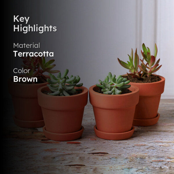 Rusticana Terracotta Planter - Set Of Four Rusticana Terracotta Planter - Set Of Four