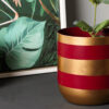 Scarlet Aura Aluminium Planter