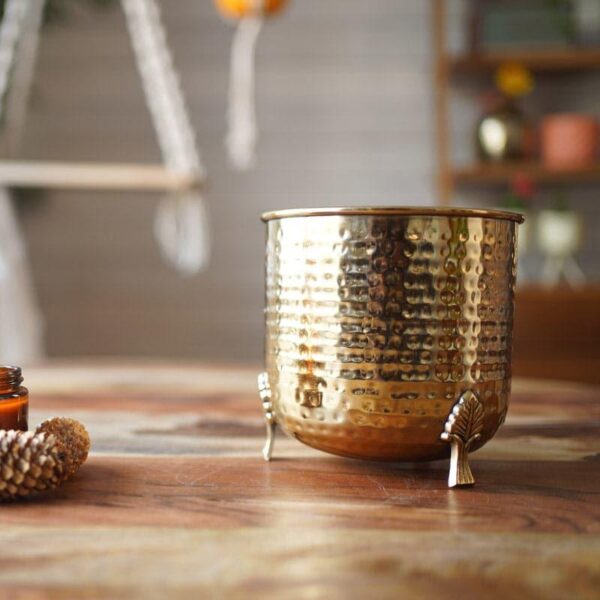 Shaera Metal Planter - Gold Shaera Metal Planter - Gold