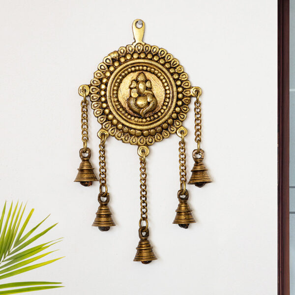 'Shree Ganesha' Wall Decor Brass Wall Hanging (Hand-Etched, 27.4 cm, 800 grams) 'Shree Ganesha' Wall Decor Brass Wall Hanging (Hand-Etched, 27.4 cm, 800 grams)
