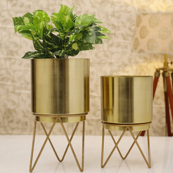 Teodora Planter (Gold) - Set Of Two Teodora Planter (Gold) - Set Of Two