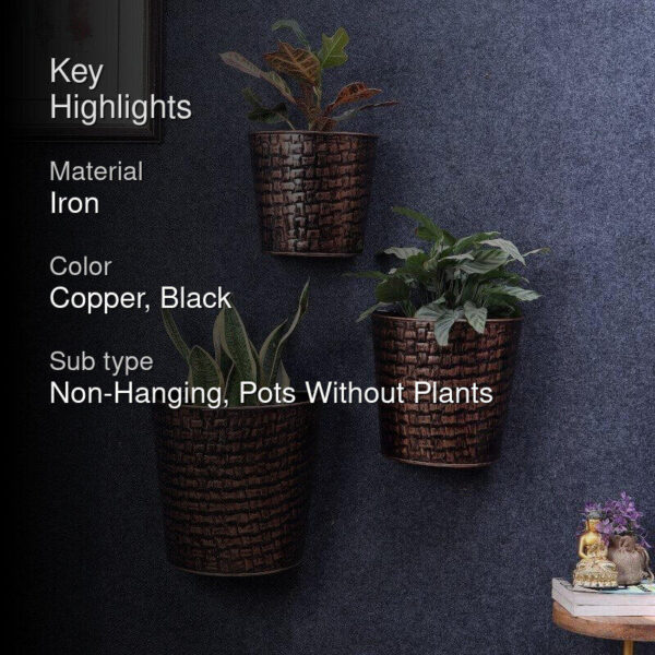 Virika Vasa Planter (Copper) - Set Of Three Virika Vasa Planter (Copper) - Set Of Three