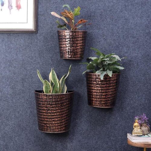 Virika Vasa Planter (Copper) - Set Of Three