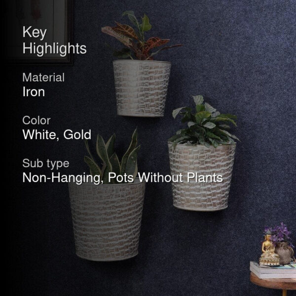 Virika Vasa Planter (White) - Set Of Three Virika Vasa Planter (White) - Set Of Three