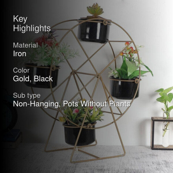 Wheel Fun Planter - Black Wheel Fun Planter - Black