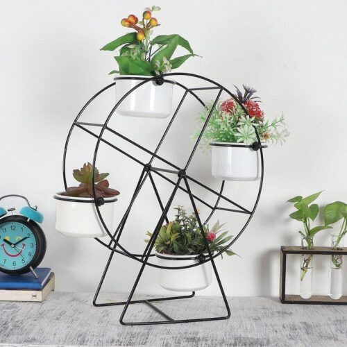 Wheel Fun Planter - White
