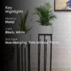 Whimsy Planter With Stand - Set Of Two
