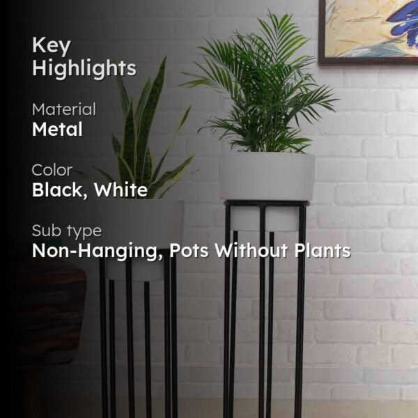 Whimsy Planter With Stand - Set Of Two Whimsy Planter With Stand - Set Of Two